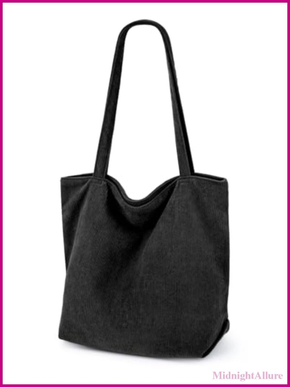 Corduroy Tote Bag for Women Large Hobo Shoulder Bag with Zipper